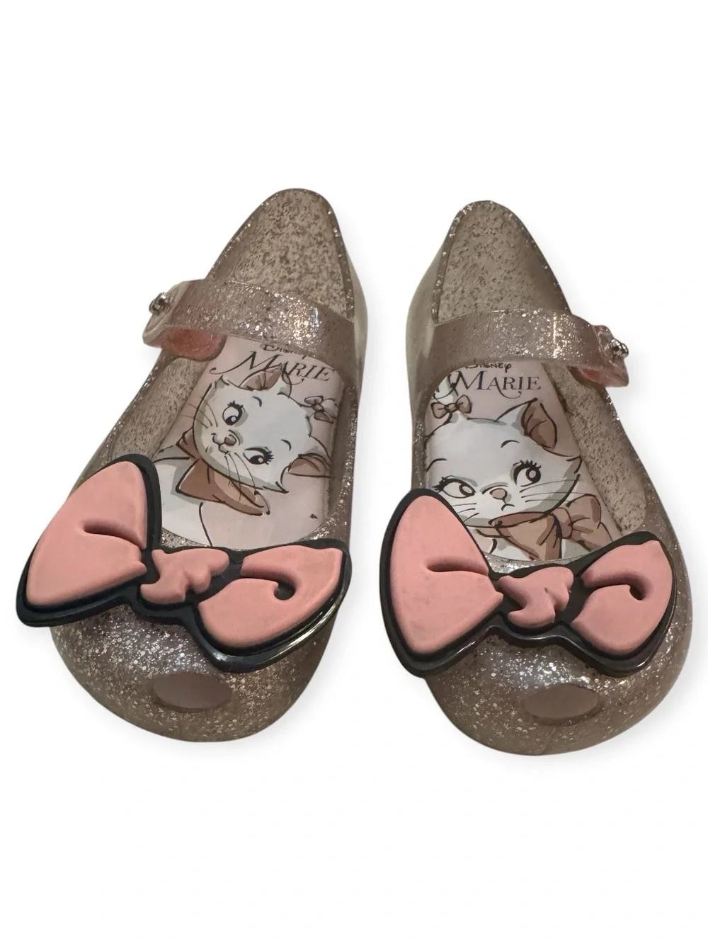 Mini Melissa Disney Marie Ultragirl Glitter Jelly Shoes Toddler 9